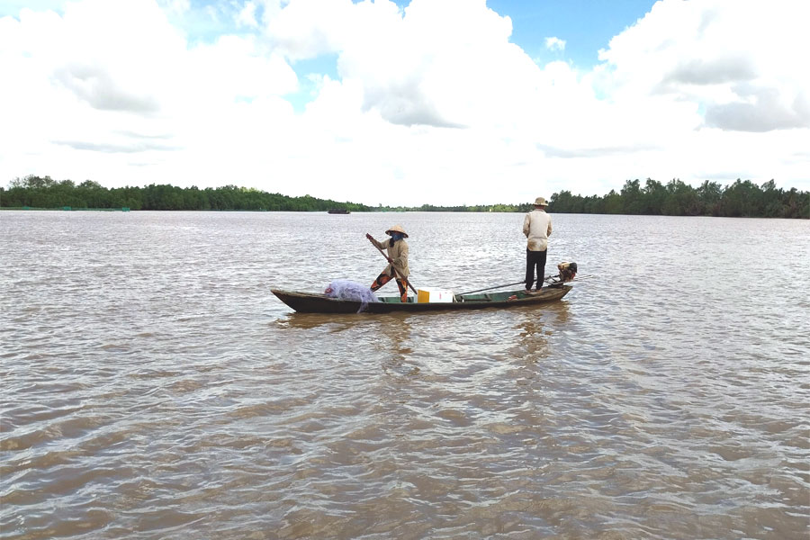 Độ mặn 1‰ đã lên cách cửa sông 46-48 km