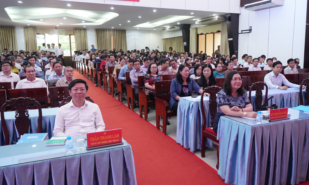 Hội nghị tập huấn công tác tổ chức xây dựng Đảng, quản lý nhà nước, hoạt động của MTTQ và đoàn thể chính trị ở cấp xã (mới)